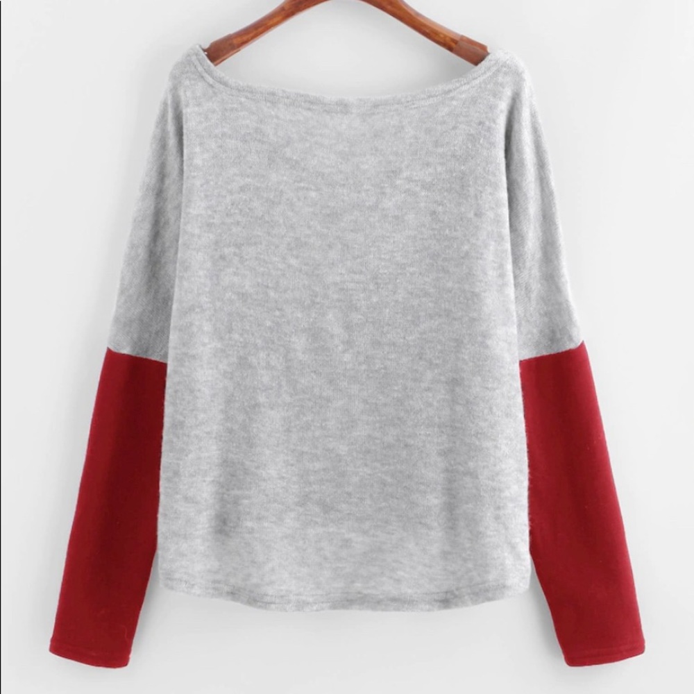 Grey & Red Sweater - Picture 2 of 4